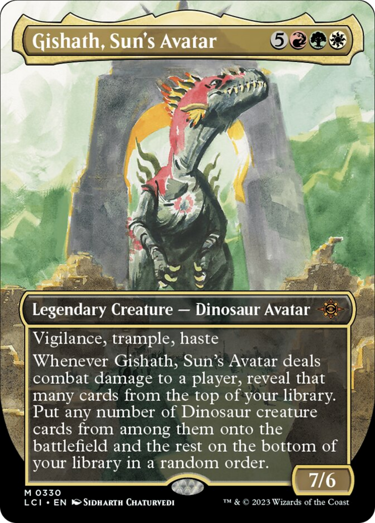 Gishath, Sun's Avatar (Borderless) [The Lost Caverns of Ixalan] | Eastridge Sports Cards & Games