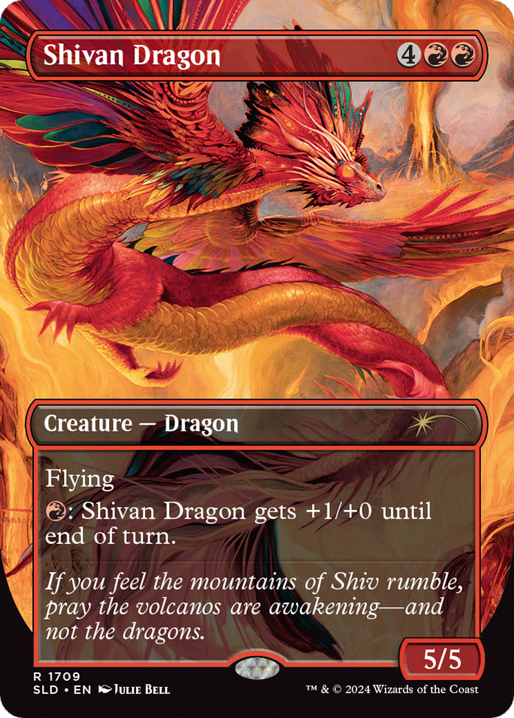 Shivan Dragon (Rainbow Foil) [Secret Lair Drop Series] | Eastridge Sports Cards & Games
