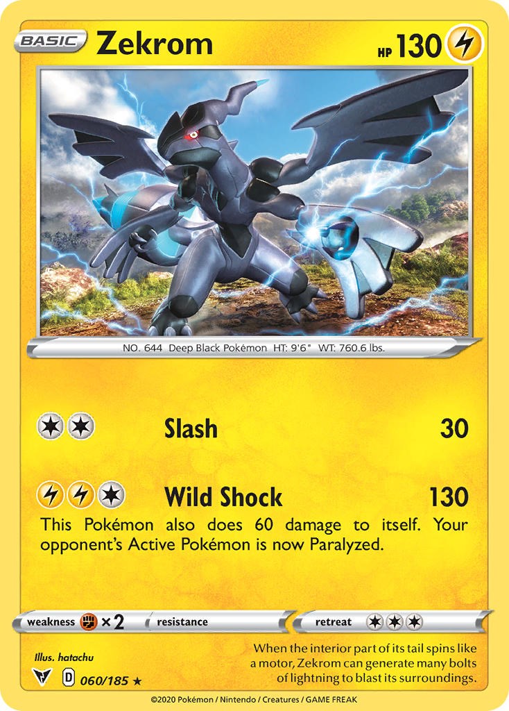 Zekrom (060/185) (Cosmos Holo) [Sword & Shield: Black Star Promos] | Eastridge Sports Cards & Games