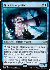 Glitch Interpreter (Extended Art) [Duskmourn: House of Horror Commander] | Eastridge Sports Cards & Games