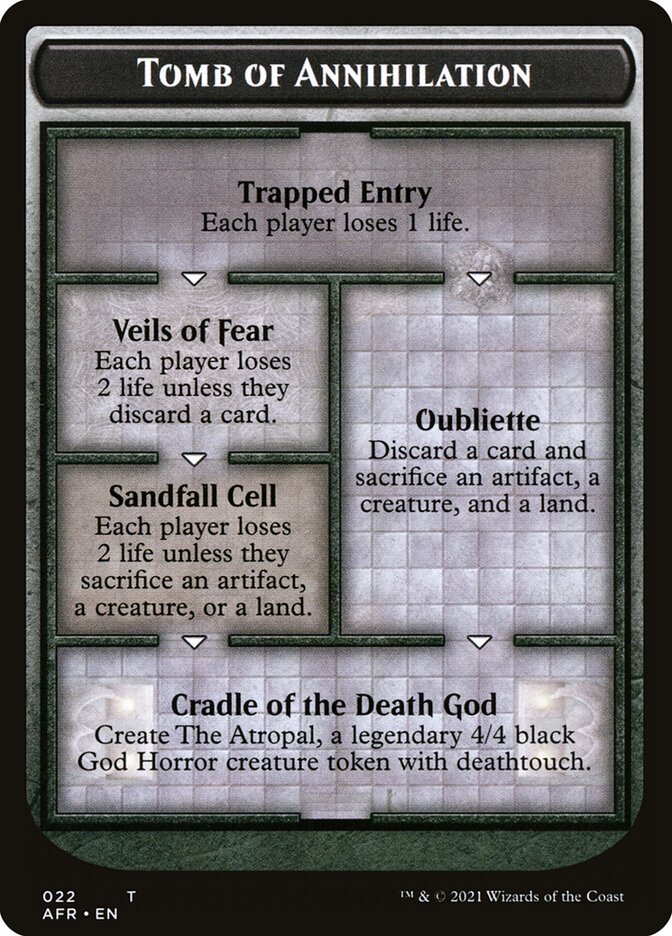 Dungeon of the Mad Mage // Tomb of Annihilation Double-Sided Token [Dungeons & Dragons: Adventures in the Forgotten Realms Tokens] | Eastridge Sports Cards & Games