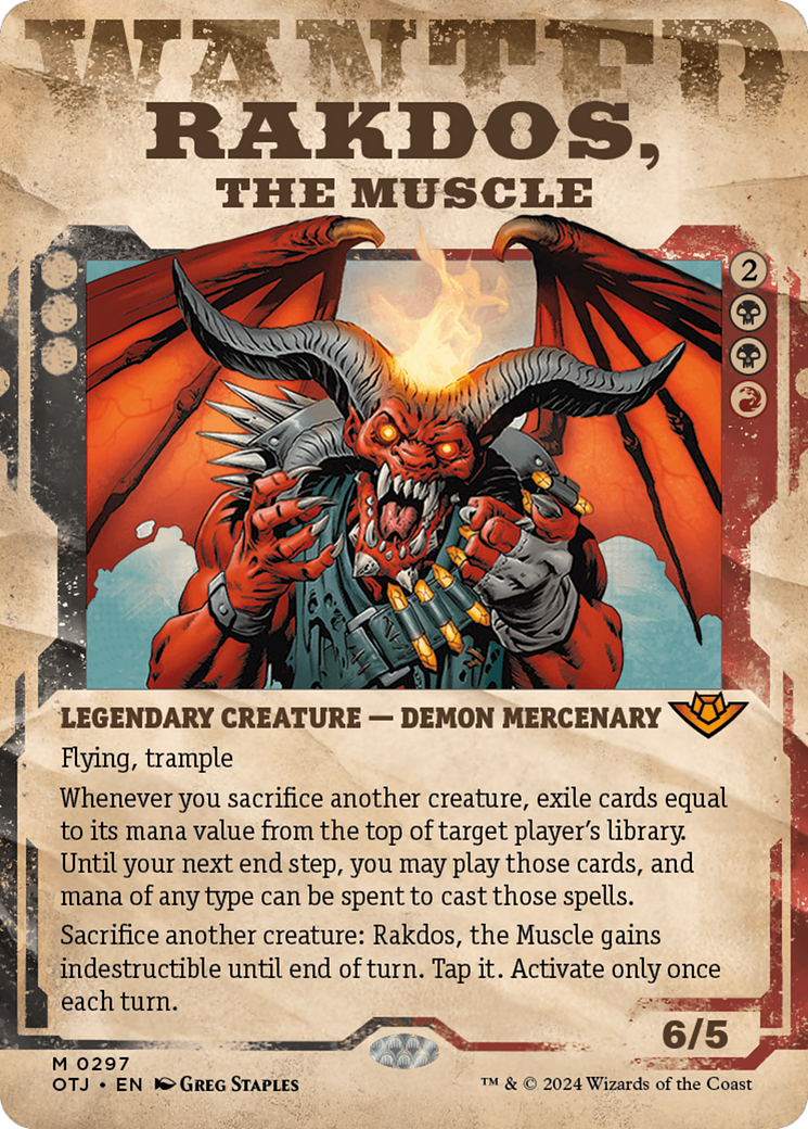 Rakdos, the Muscle (Showcase) [Outlaws of Thunder Junction] | Eastridge Sports Cards & Games