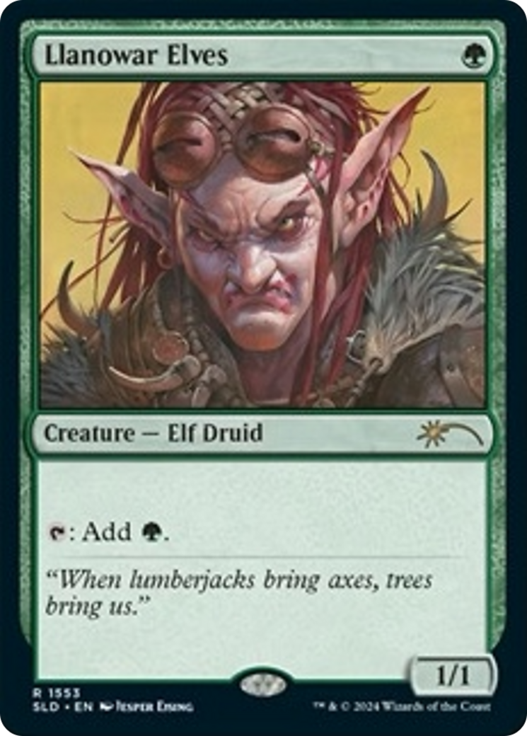 Llanowar Elves (1553) (Rainbow Foil) [Secret Lair Drop Series] | Eastridge Sports Cards & Games