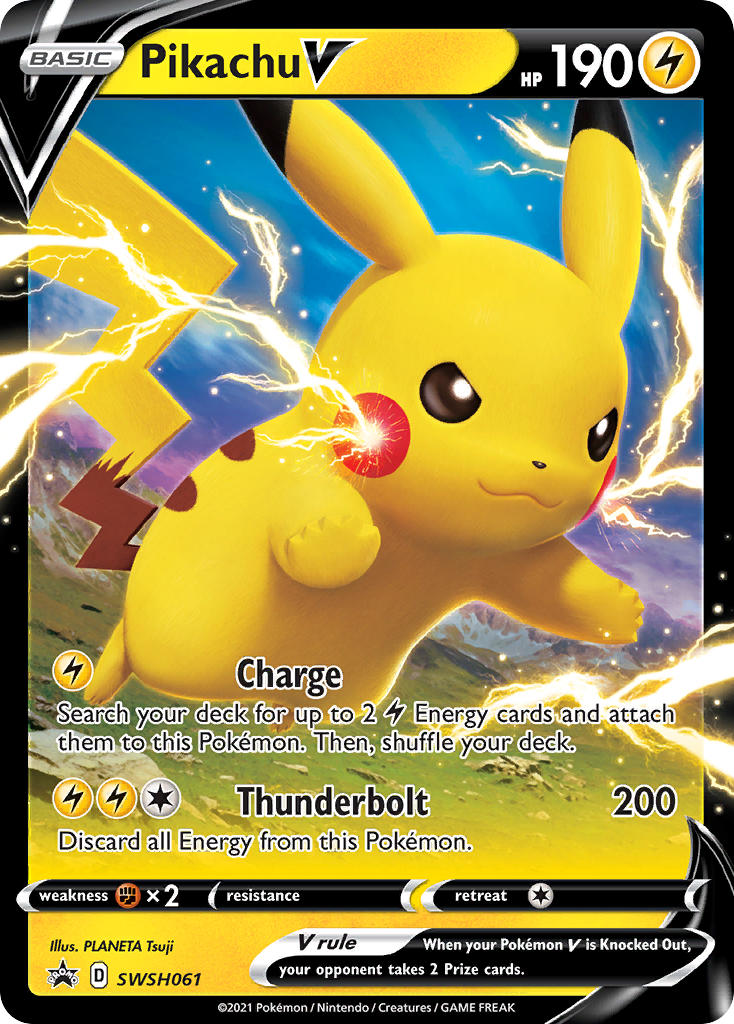 Pikachu V (SWSH061) (Jumbo Card) [Sword & Shield: Black Star Promos] | Eastridge Sports Cards & Games