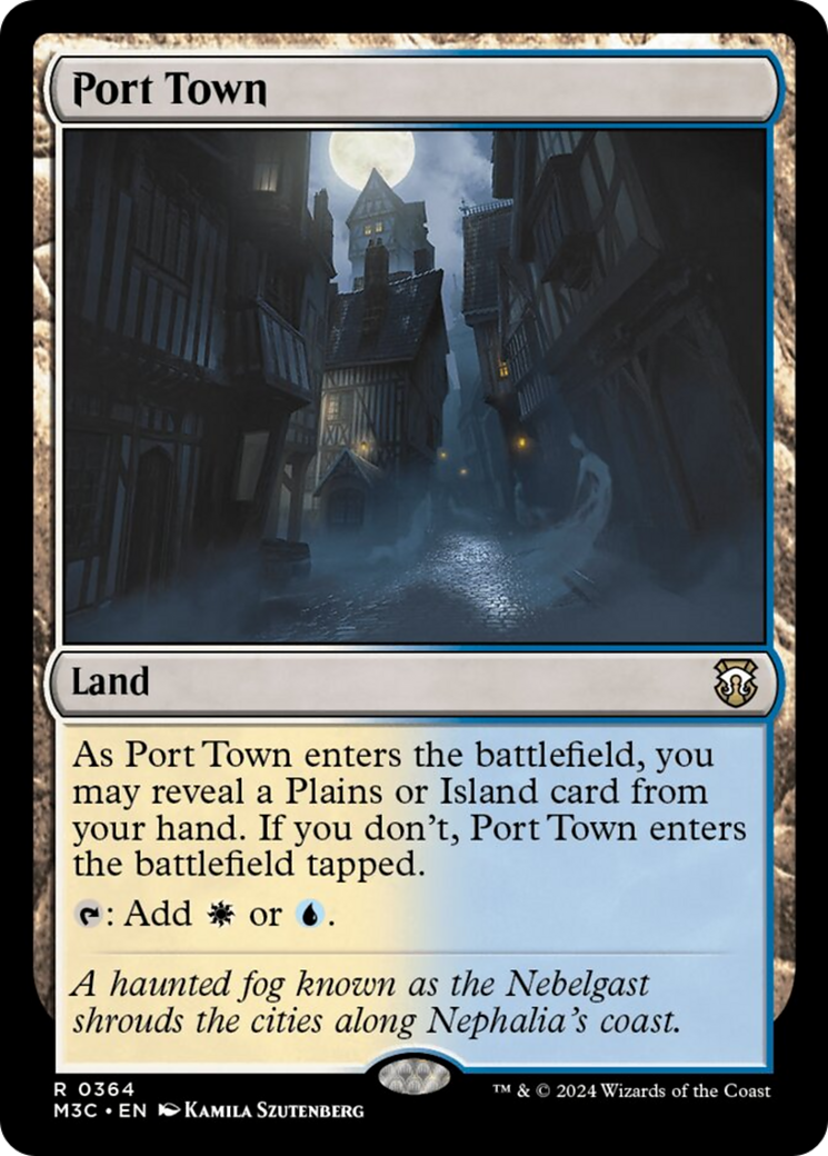 Port Town (Ripple Foil) [Modern Horizons 3 Commander] | Eastridge Sports Cards & Games