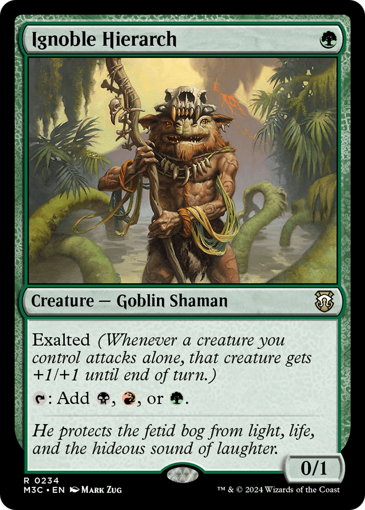 Ignoble Hierarch (Ripple Foil) [Modern Horizons 3 Commander] | Eastridge Sports Cards & Games
