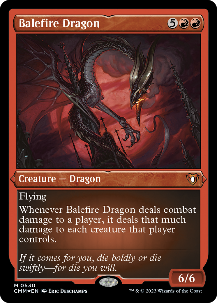 Balefire Dragon (Foil Etched) [Commander Masters] | Eastridge Sports Cards & Games