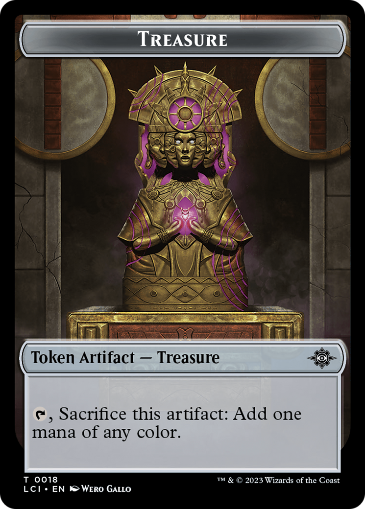 Treasure (0018) // Gnome Soldier Double-Sided Token [The Lost Caverns of Ixalan Tokens] | Eastridge Sports Cards & Games