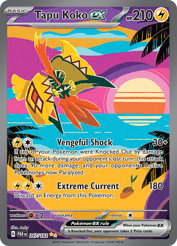 Tapu Koko ex (247/182) [Scarlet & Violet: Paradox Rift] | Eastridge Sports Cards & Games