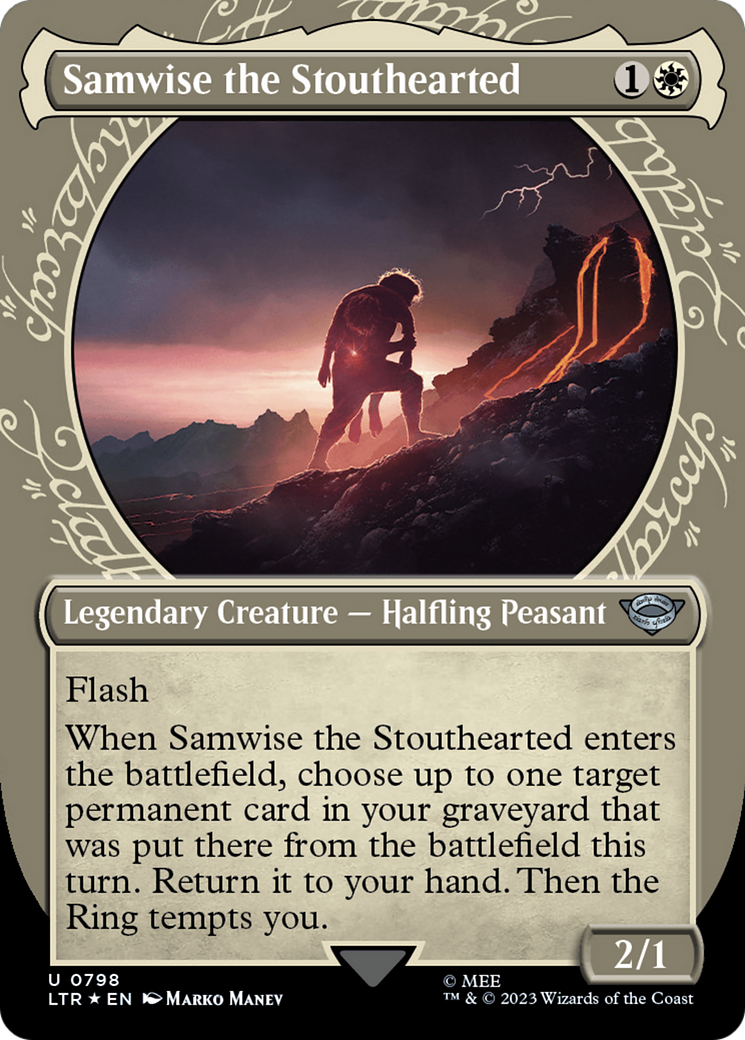 Samwise the Stouthearted (Showcase) (Surge Foil) [The Lord of the Rings: Tales of Middle-Earth] | Eastridge Sports Cards & Games