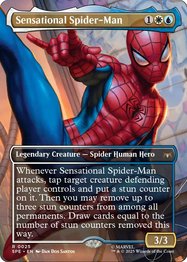 Sensational Spider-Man (Borderless) (SPE-025) - Marvel's Spider-Man: Eternal-Legal (Borderless)