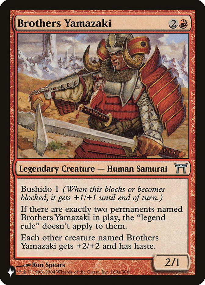 Brothers Yamazaki [The List] | Eastridge Sports Cards & Games