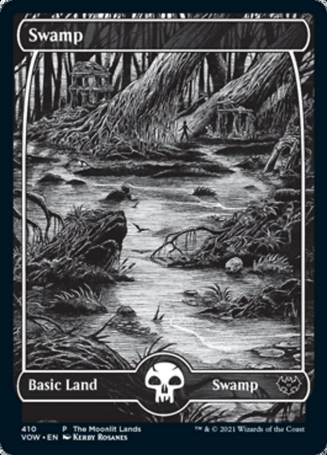 Swamp (The Moonlit Lands) (Foil Etched) [Innistrad: Crimson Vow Promos] | Eastridge Sports Cards & Games