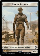 Food (0014) // Human Soldier Double-Sided Token [Fallout Tokens] | Eastridge Sports Cards & Games