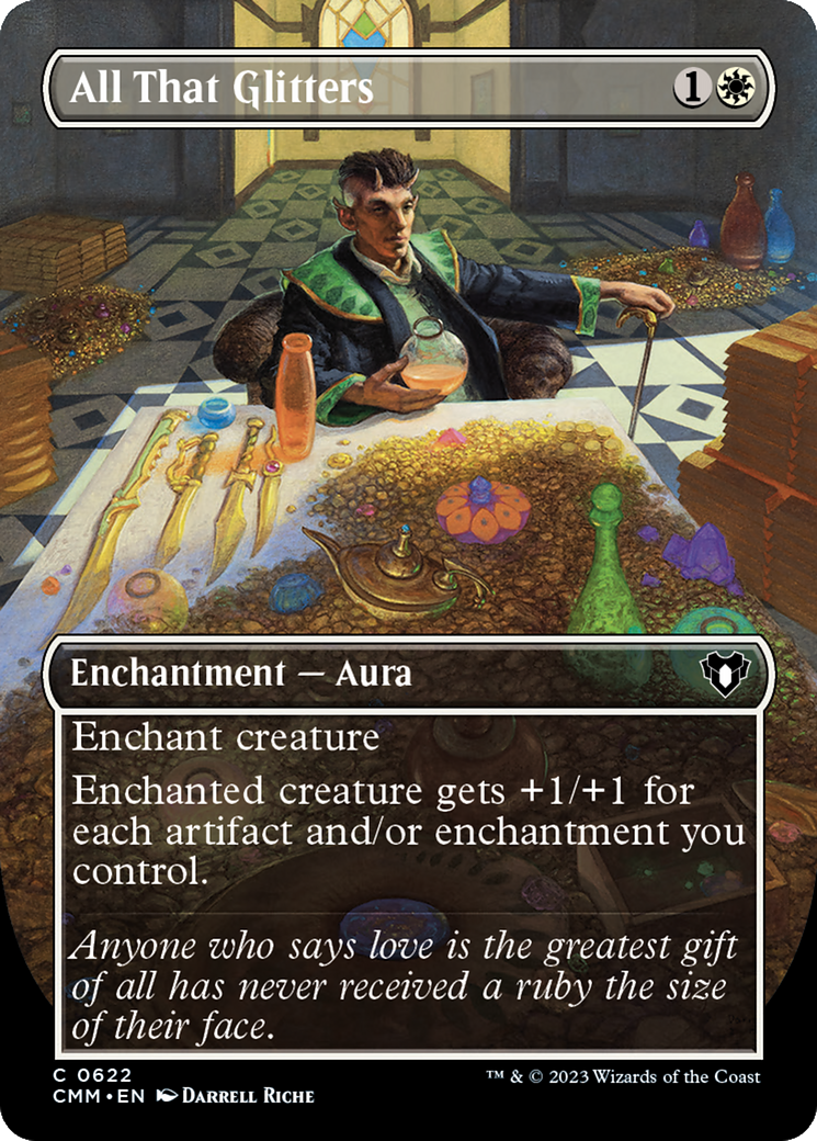 All That Glitters (Borderless Alternate Art) [Commander Masters] | Eastridge Sports Cards & Games