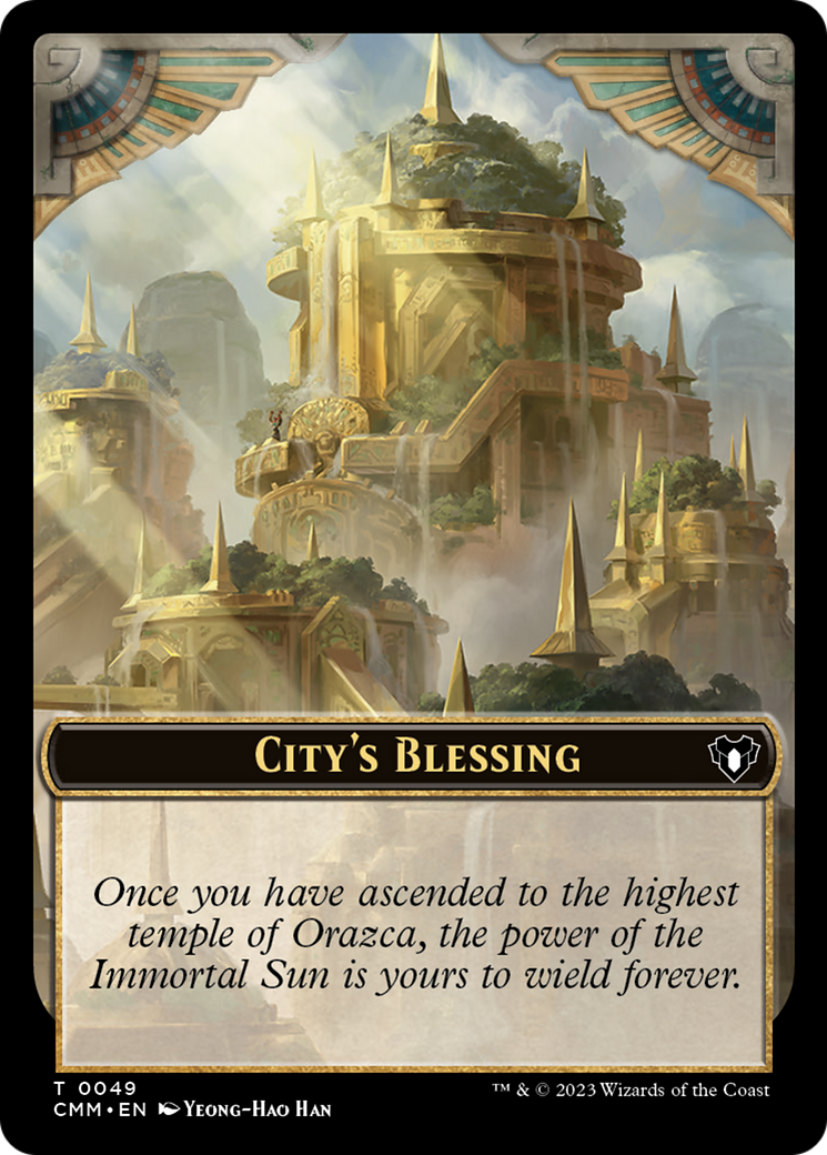 City's Blessing // Construct (0075) Double-Sided Token [Commander Masters Tokens] | Eastridge Sports Cards & Games