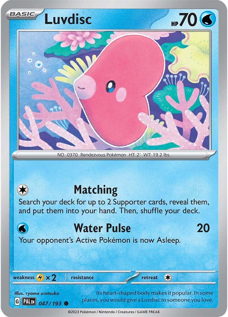 Luvdisc (047/193) [Scarlet & Violet: Paldea Evolved] | Eastridge Sports Cards & Games