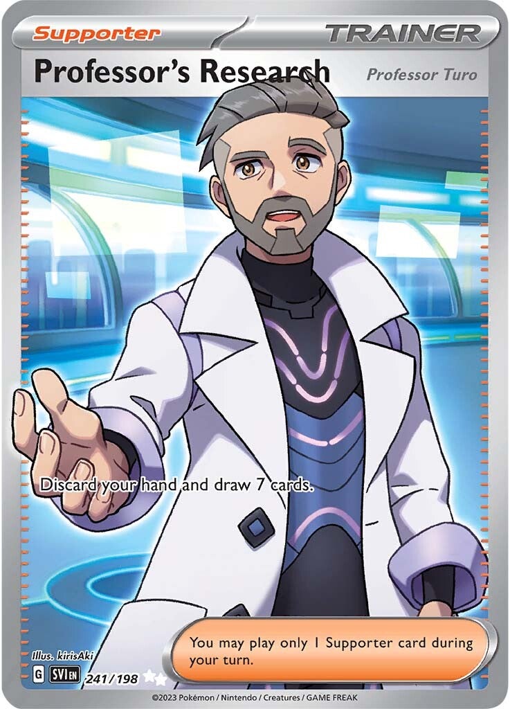 Professor's Research (Professor Turo) (241/198) [Scarlet & Violet: Base Set] | Eastridge Sports Cards & Games