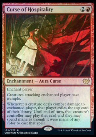 Curse of Hospitality [Innistrad: Crimson Vow Prerelease Promos] | Eastridge Sports Cards & Games