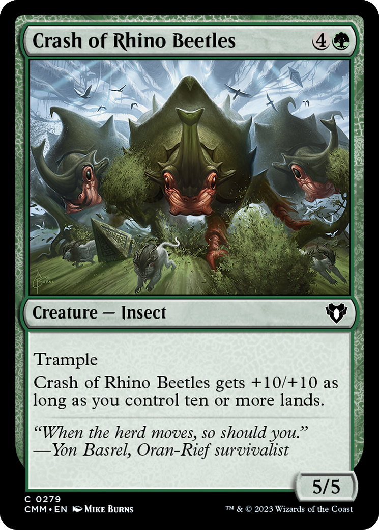 Crash of Rhino Beetles [Commander Masters] | Eastridge Sports Cards & Games