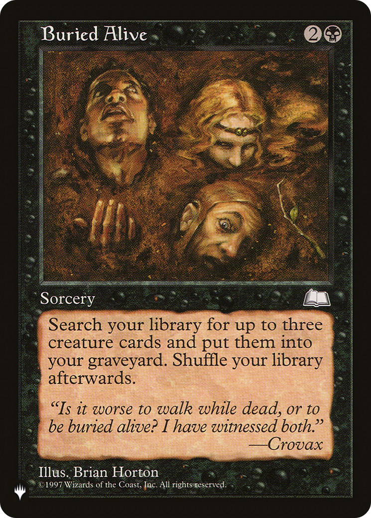 Buried Alive [The List] | Eastridge Sports Cards & Games