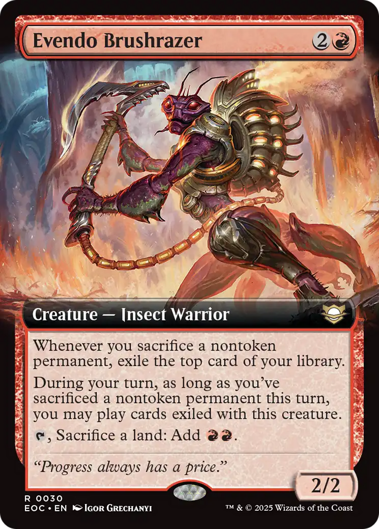 Evendo Brushrazer (Extended Art) [Edge of Eternities Commander] | Eastridge Sports Cards & Games