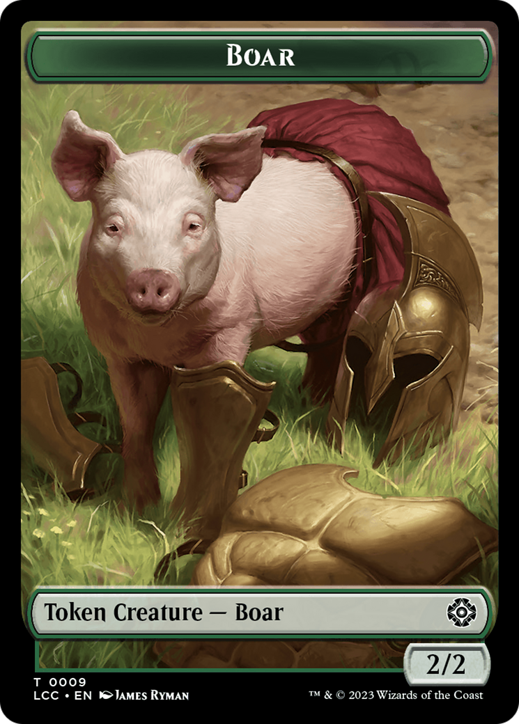 Boar // Merfolk (0003) Double-Sided Token [The Lost Caverns of Ixalan Commander Tokens] | Eastridge Sports Cards & Games