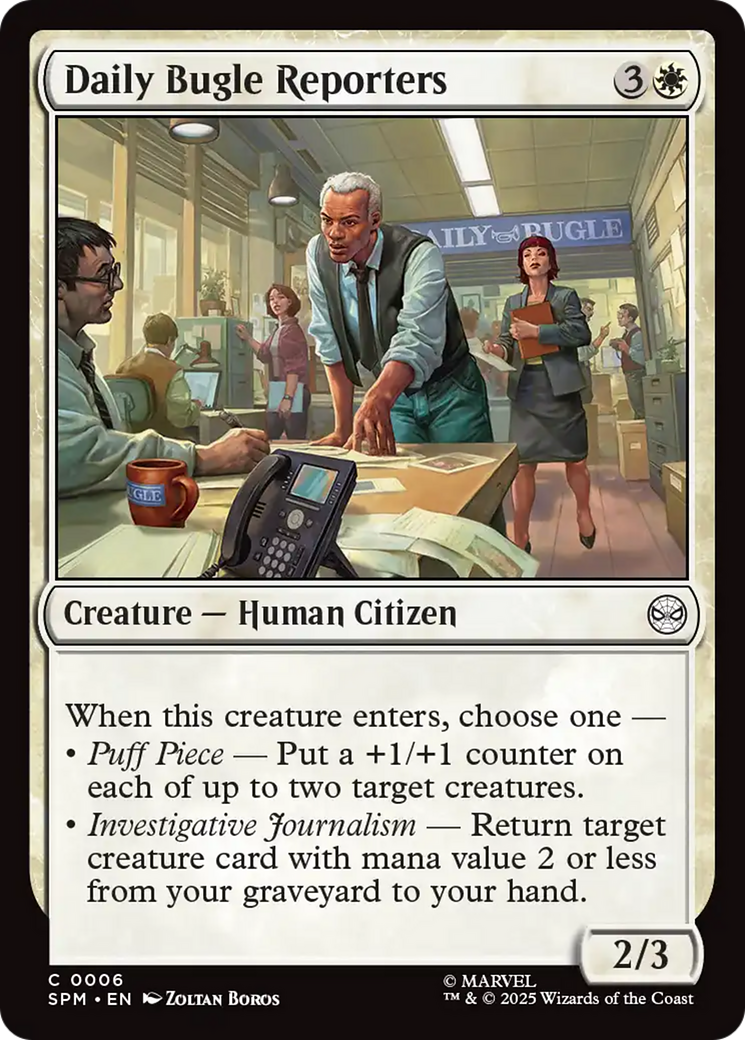 Daily Bugle Reporters [Marvel's Spider-Man] | Eastridge Sports Cards & Games
