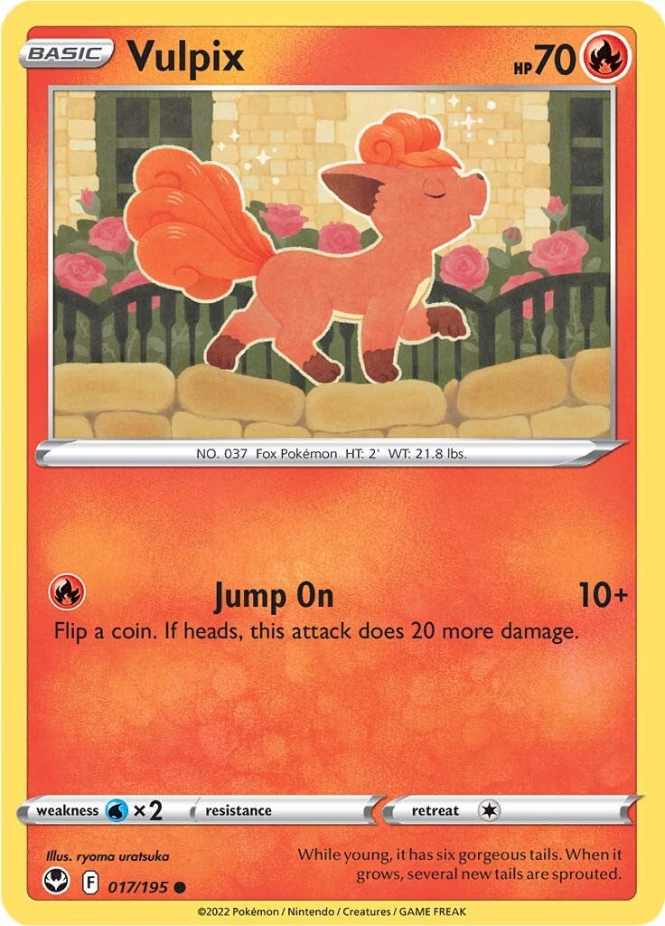 Vulpix (017/195) [Sword & Shield: Silver Tempest] | Eastridge Sports Cards & Games