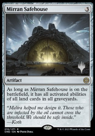 Mirran Safehouse (Promo Pack) [Phyrexia: All Will Be One Promos] | Eastridge Sports Cards & Games