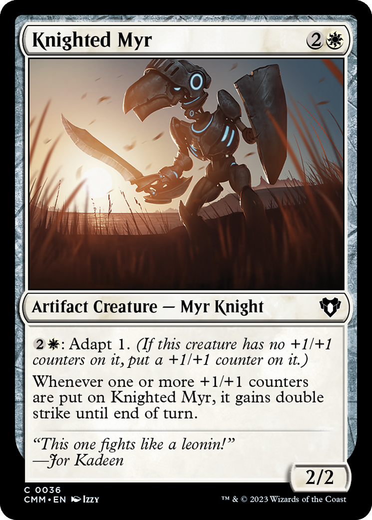 Knighted Myr [Commander Masters] | Eastridge Sports Cards & Games