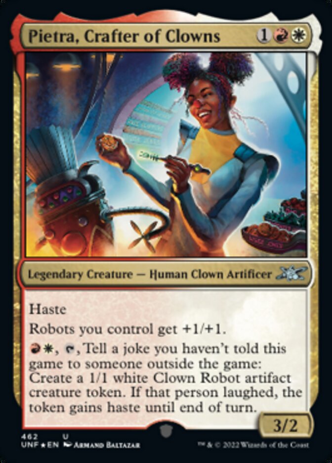 Pietra, Crafter of Clowns (Galaxy Foil) [Unfinity] | Eastridge Sports Cards & Games