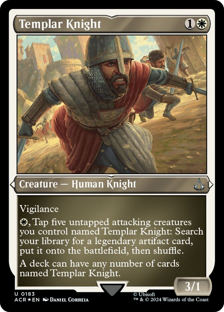 Templar Knight (Foil Etched) [Assassin's Creed] | Eastridge Sports Cards & Games