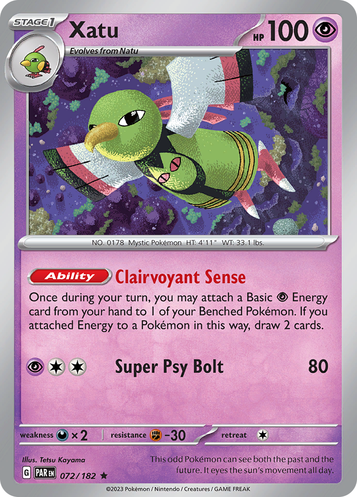 Xatu (072/182) [Scarlet & Violet: Paradox Rift] | Eastridge Sports Cards & Games