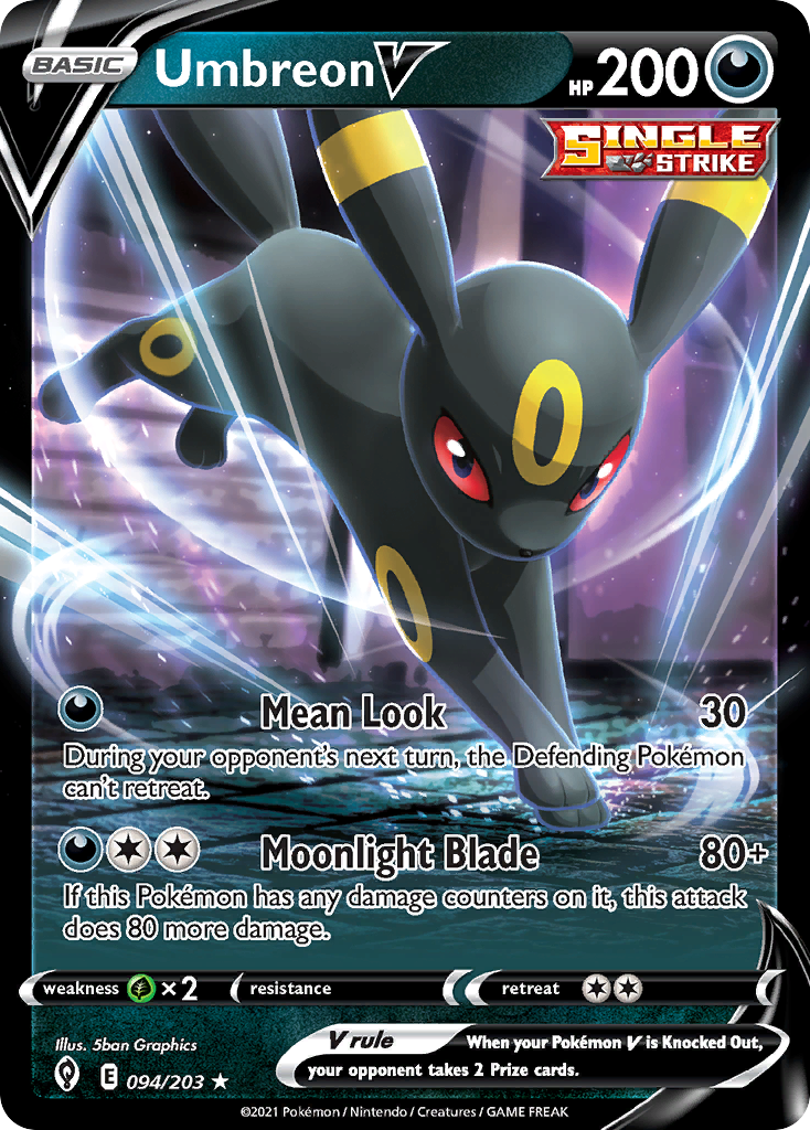 Umbreon V (094/203) (Intro Deck) [Sword & Shield: Evolving Skies] | Eastridge Sports Cards & Games