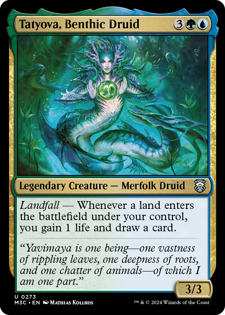 Tatyova, Benthic Druid (Ripple Foil) [Modern Horizons 3 Commander] | Eastridge Sports Cards & Games