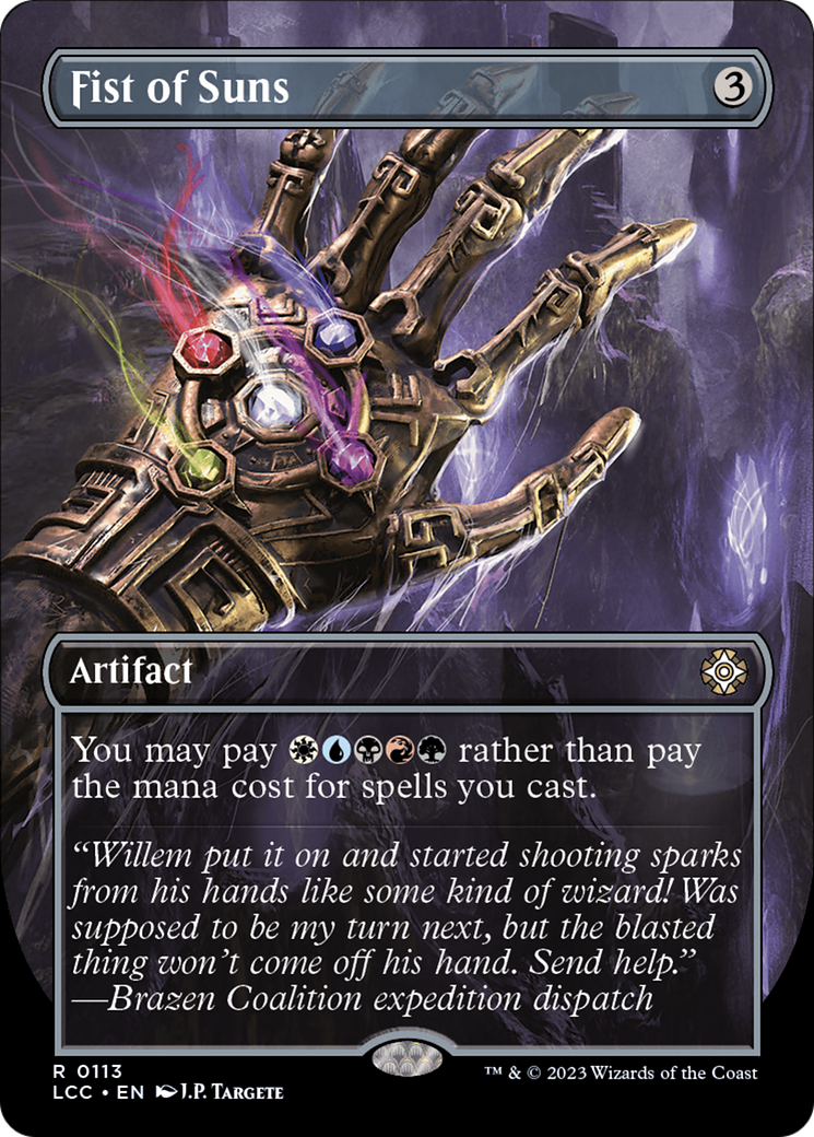 Fist of Suns (Borderless) [The Lost Caverns of Ixalan Commander] | Eastridge Sports Cards & Games