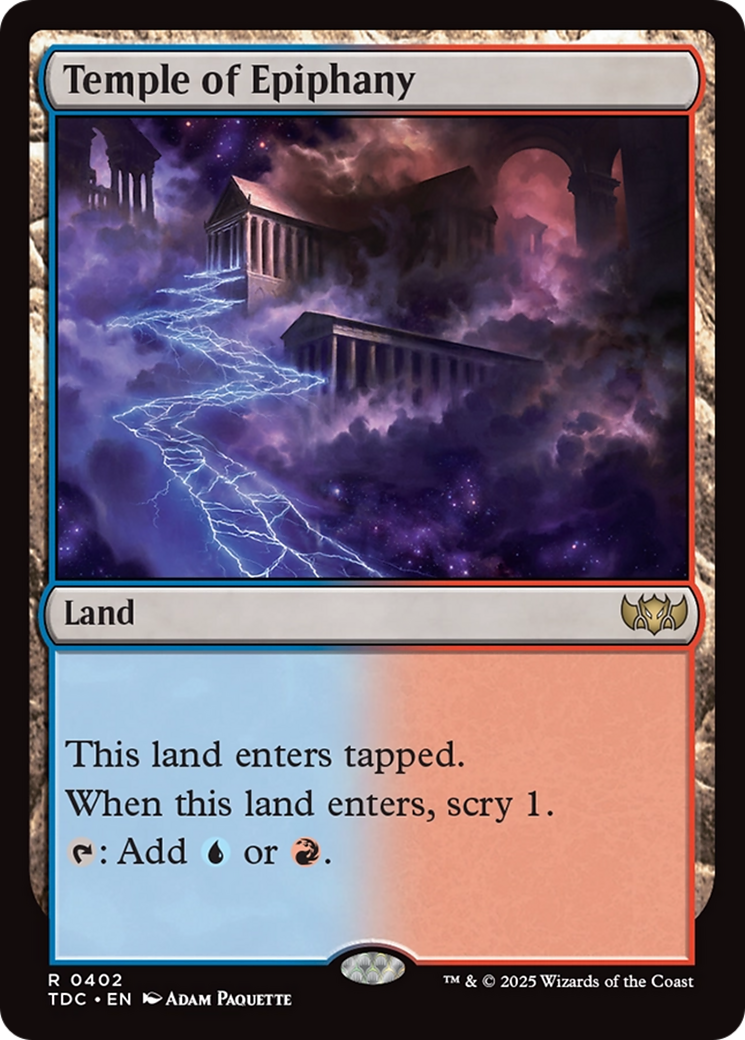 Temple of Epiphany [Tarkir: Dragonstorm Commander] | Eastridge Sports Cards & Games