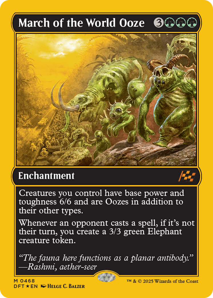 March of the World Ooze (First-Place Foil) [Aetherdrift] | Eastridge Sports Cards & Games