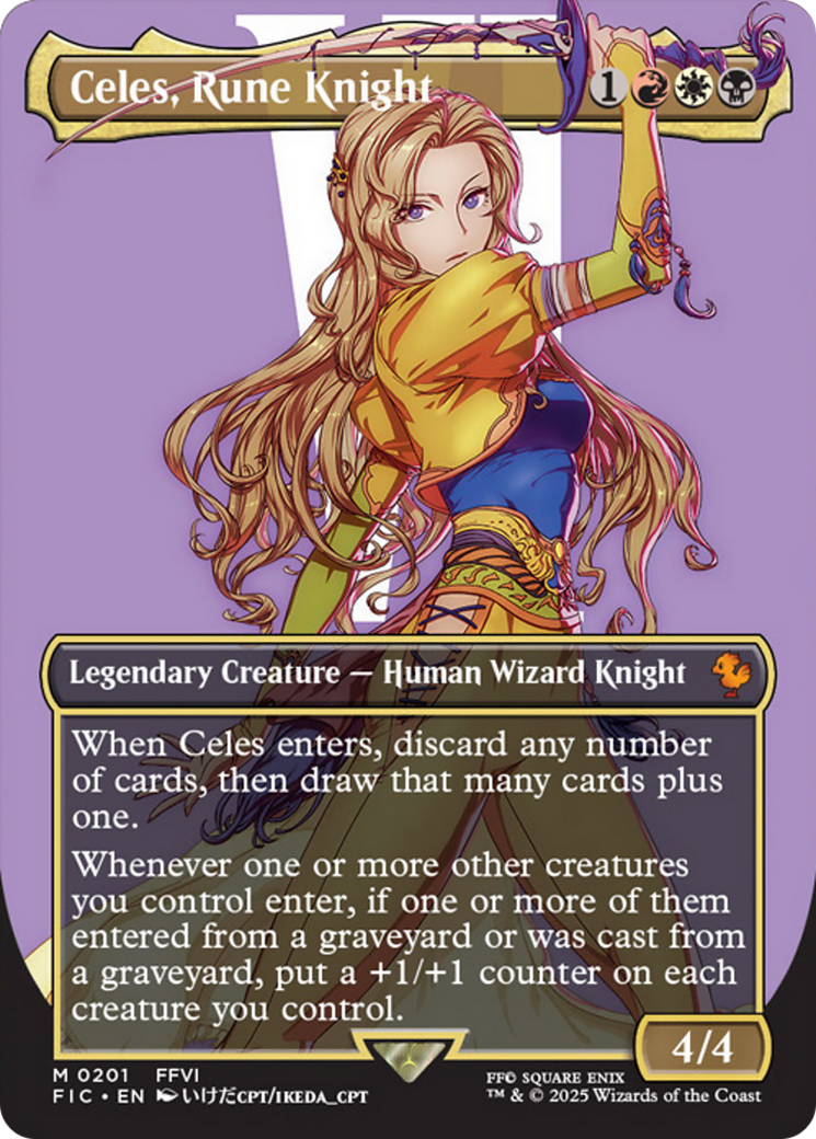 Celes, Rune Knight (Borderless) [FINAL FANTASY Commander] | Eastridge Sports Cards & Games