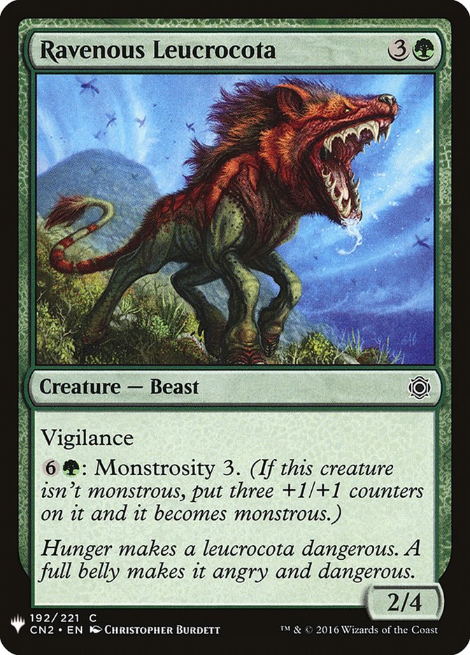 Ravenous Leucrocota [Mystery Booster] | Eastridge Sports Cards & Games