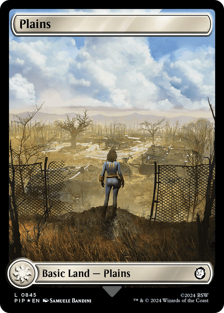 Plains (0845) (Surge Foil) [Fallout] | Eastridge Sports Cards & Games