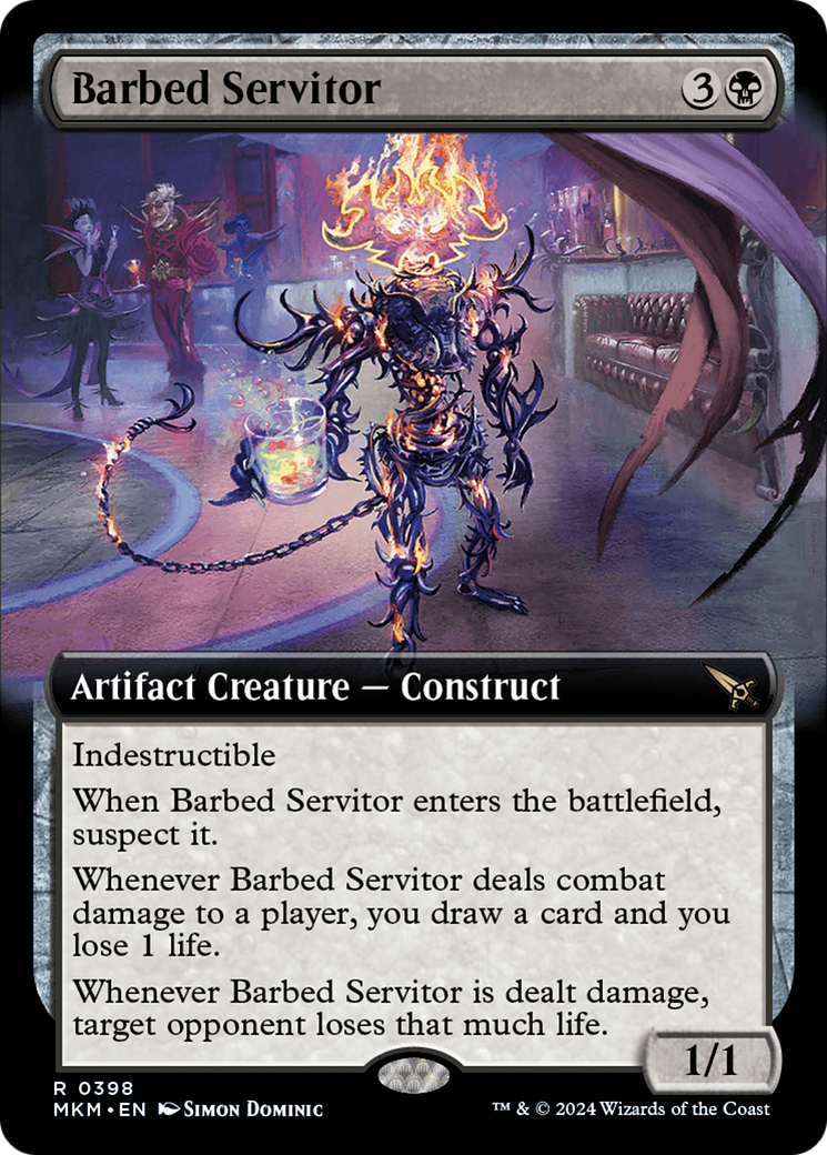 Barbed Servitor (Extended Art) [Murders at Karlov Manor] | Eastridge Sports Cards & Games