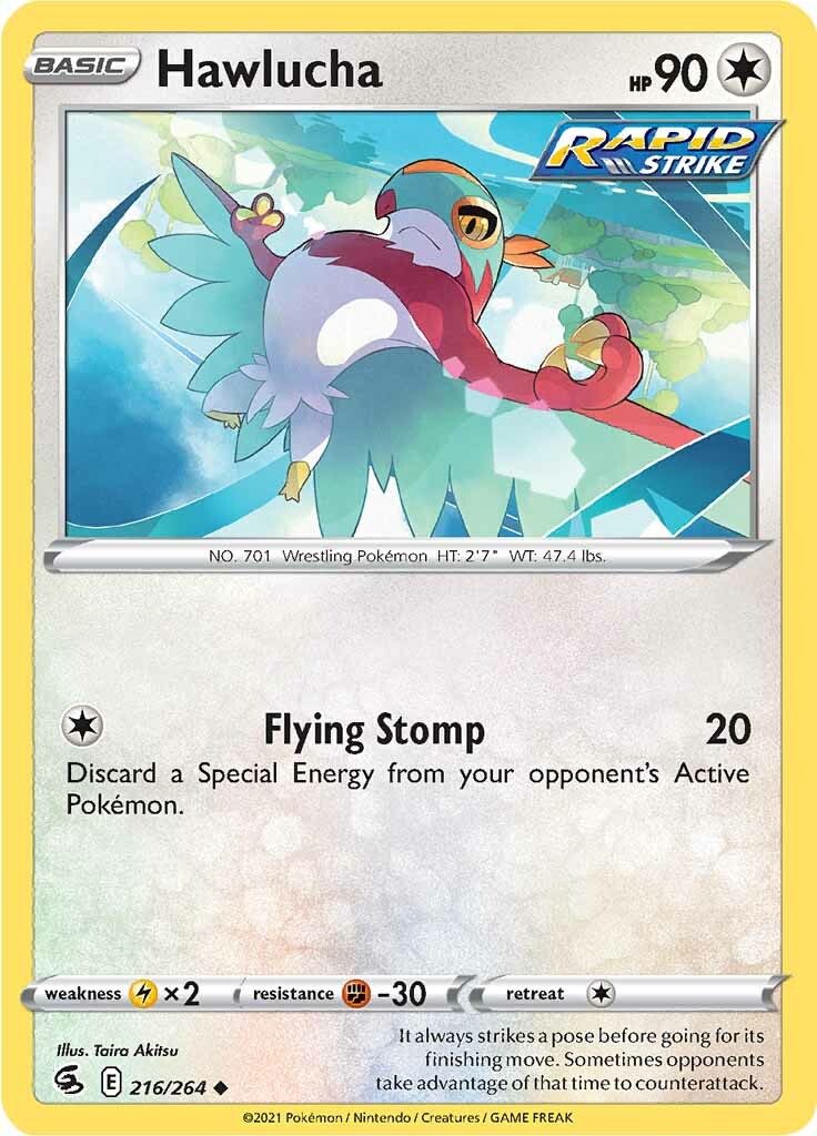 Hawlucha (216/264) [Sword & Shield: Fusion Strike] | Eastridge Sports Cards & Games