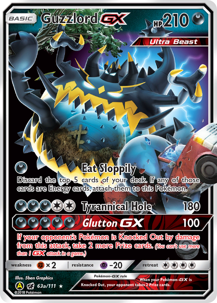 Guzzlord GX (63a/111) [Alternate Art Promos] | Eastridge Sports Cards & Games