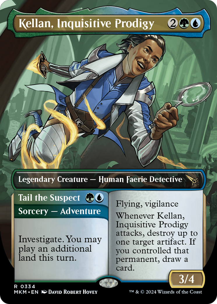 Kellan, Inquisitive Prodigy // Tail the Suspect (Borderless) [Murders at Karlov Manor] | Eastridge Sports Cards & Games