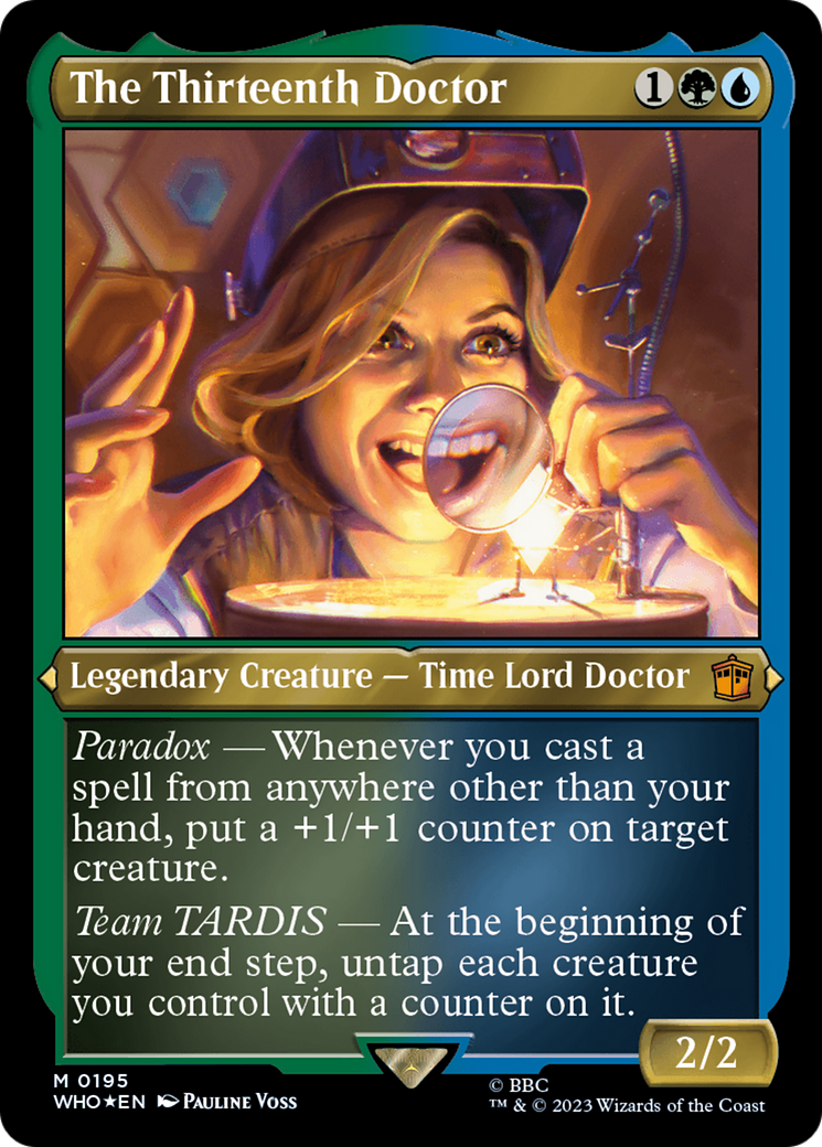 The Thirteenth Doctor (Display Commander) - Thick Stock (WHO-195) - Doctor Who Etched Foil