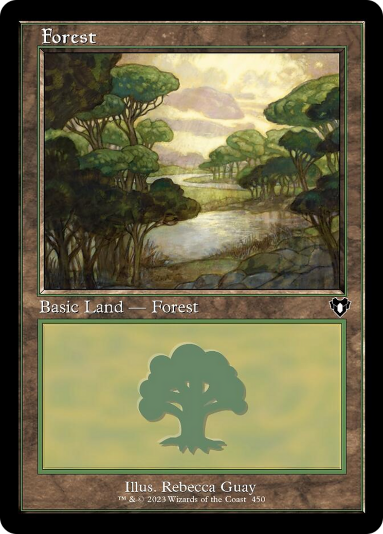 Forest (450) (Retro) [Commander Masters] | Eastridge Sports Cards & Games