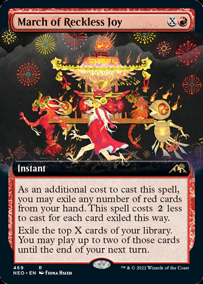 March of Reckless Joy (Extended Art) [Kamigawa: Neon Dynasty] | Eastridge Sports Cards & Games
