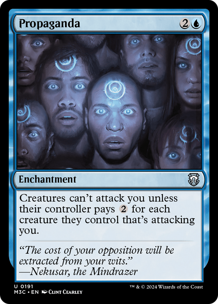 Propaganda (Ripple Foil) [Modern Horizons 3 Commander] | Eastridge Sports Cards & Games